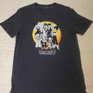 Dragon Ball Z Anime Graphic Tee Men’s Medium – Old Navy Black T-Shirt